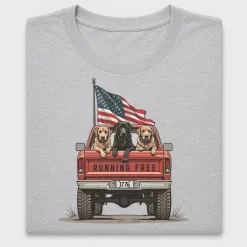 Patriotic Dog Jeep DTF Transfer