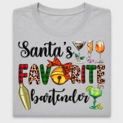 Santa's Favorite Bartender DTF Transfer