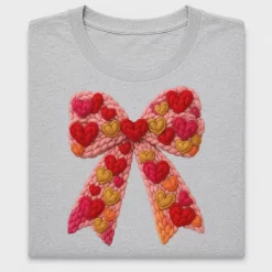 Valentine Bow Heart DTF Transfer