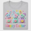 Colorful Easter Bunny DTF Transfer