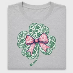 Floral Shamrock Bow DTF Transfer