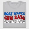 Boat Waves Sun Rays Lake Days DTF Transfer