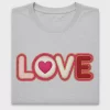 Faux Knit Love Heart DTF Transfer