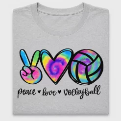 Peace Love Volleyball Tie Dye DTF Transfer