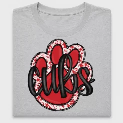 Red Paw Print DTF Transfer