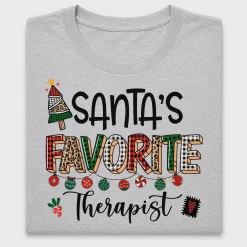 Santa's Favorite Therapist DTF Transfer