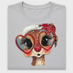Leopard Heart Reindeer Christmas DTF Transfer