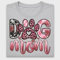 Dog Mom Leopard Glitter DTF Transfer