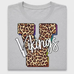 Leopard Print Vikings DTF Transfer