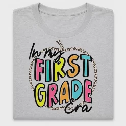First Grade Era Apple DTF Transfer