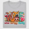 Wine Turkey Family Thanksgiving DTF Transfer