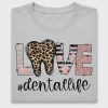 Love Dentalife Leopard Floral DTF Transfer