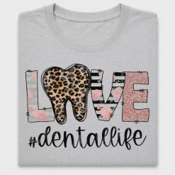 Love Dentalife Leopard Floral DTF Transfer