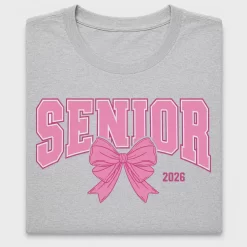 Senior 2026 DTF Transfer With Pink Bow