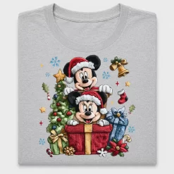 Retro Christmas Mouse Couple DTF Transfer