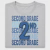 Second Grade Bold Number DTF Transfer