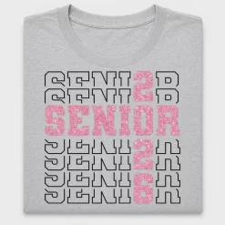 Senior 2026 Glitter Pink DTF Transfer