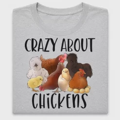 Crazy About Chickens DTF Transfer