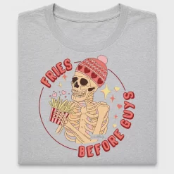 Retro Skeleton Fries Before Guys DTF Transfer