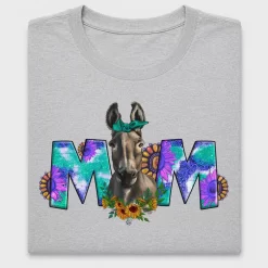 Farm Donkey Mom Floral DTF Transfer