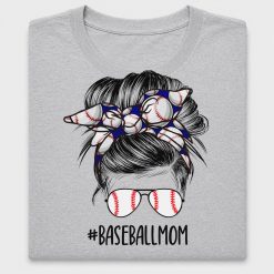 Baseball Mom Messy Bun DTF Transfer