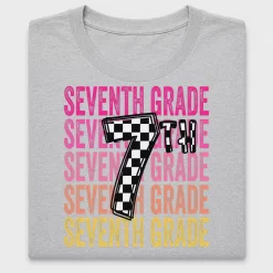 Seventh Grade Checker DTF Transfer