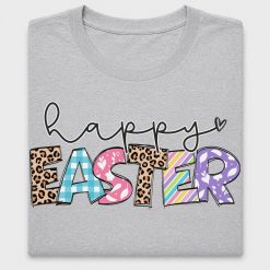 Happy Easter Leopard Print DTF Transfer