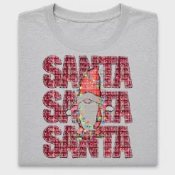 Santa Gnome Christmas DTF Transfer