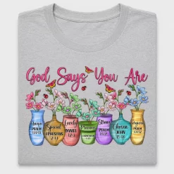 Christian Affirmation Floral DTF Transfer