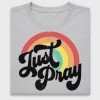 Retro Just Pray Rainbow DTF Transfer