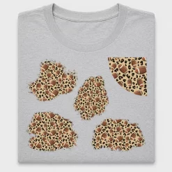 Leopard Football Patches DTF Transfer