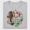 He Lives Easter Cross DTF Transfer
