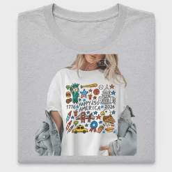 Happy 250 America Doodle DTF Transfer