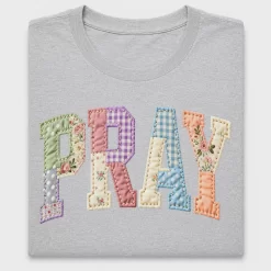 Faux Quilted Pray DTF Transfer