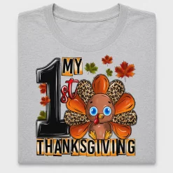 My 1st Thanksgiving Leopard DTF Transfer