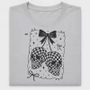 Checkered Skull Coquette DTF Transfer