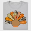 Leopard Thanksgiving Turkey DTF Transfer