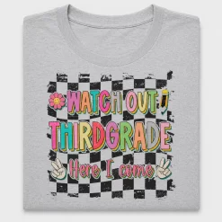 Groovy Third Grade Here I Come DTF Transfer