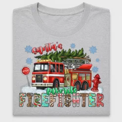 Santa's Favorite Firefighter DTF Transfer