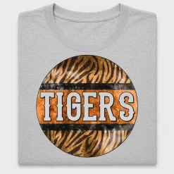 Tiger Stripe Grunge Circle DTF Transfer