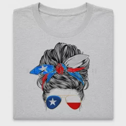 Texas Mom Messy Bun DTF Transfer