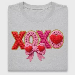 Faux Yarn XOXO Valentine DTF Transfer