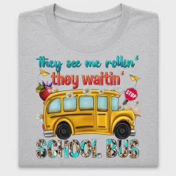 School Bus Funny Back to School DTF Transfer