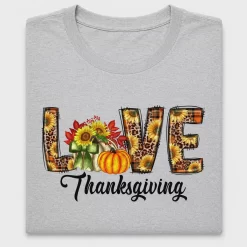 Love Thanksgiving Sunflower DTF Transfer