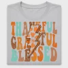 Retro Thankful Grateful Blessed DTF Transfer