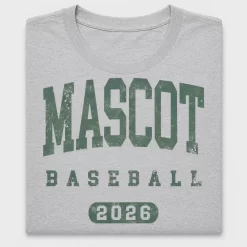 Distressed Mascot Baseball DTF Transfer