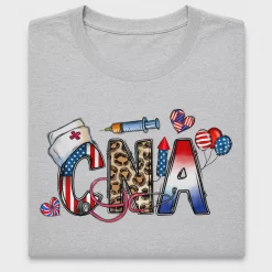 CNA Nurse American Patriot DTF Transfer