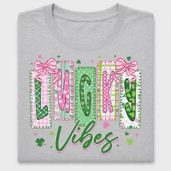 Lucky Vibes Coquette Bow DTF Transfer