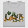 Love Summer Pineapple Sunflower DTF Transfer