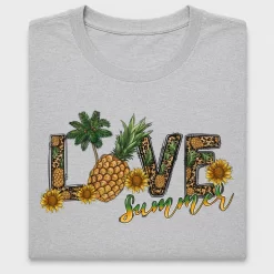 Love Summer Pineapple Sunflower DTF Transfer